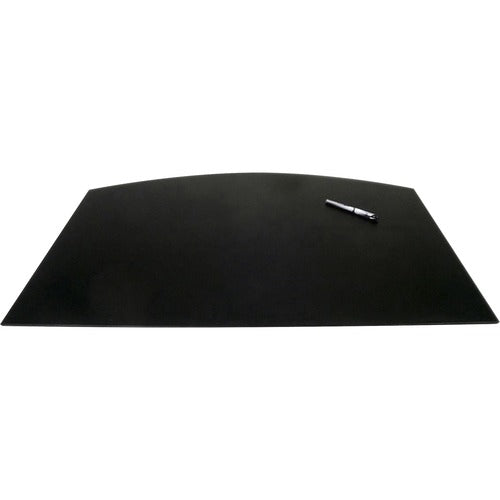 Dacasso  Desk Mat,Arched,No Rails,34"x24"x1/4",BK