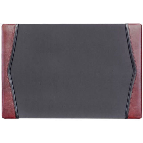 Dacasso  Desk Pad, w/ Side-Rail, 17-1/4"Wx25-1/2"Lx1/2"H, Burgundy