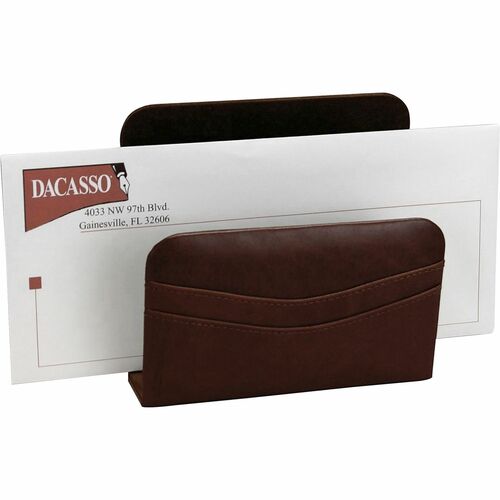 Dacasso  Letter Holder,Mocha,5-1/2"x2-1/4"x5",BN