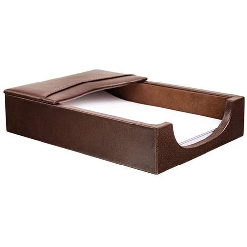Dacasso  Memo Holder, 4-3/4"Wx6-3/4"Lx1-1/2"H, Chocolate Brown