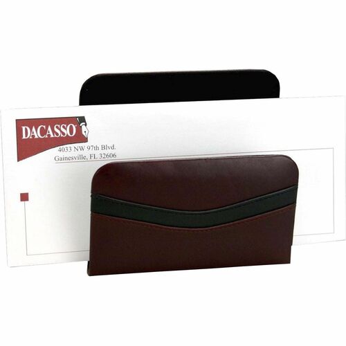 Dacasso  Letter Holder,2 Tone,5-1/2"x2-1/4"x5",BK/BY