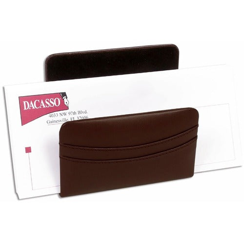 Dacasso  Letter Holder,Chocolate,5-1/2"x2-1/4"x5",BN