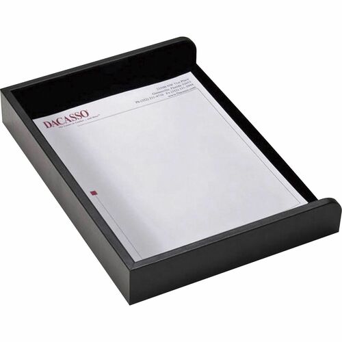 Dacasso  Letter Tray,Letter,13-3/4"x10-1/2"x2-1/4",BK