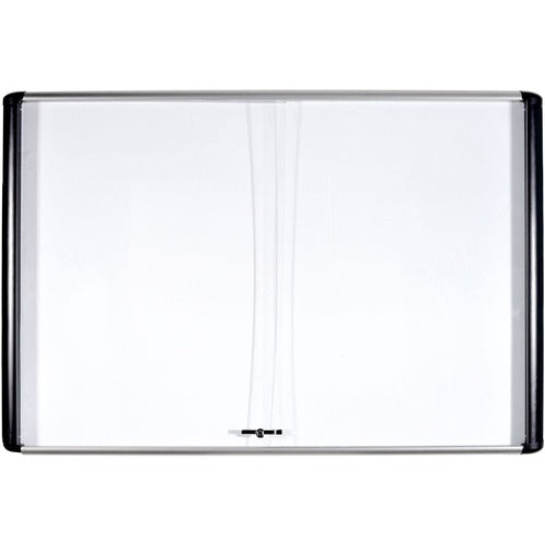 Bi-silque  Dry-Erase Board, Enclosed, Magnetic, 4'x6', White