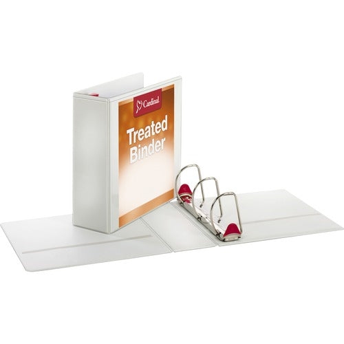 Cardinal  Antimicrobial Binder, Slant-D Ring, 11"x8-1/2",Cap 4", WE