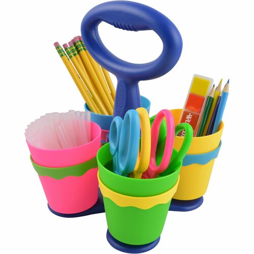 Acme United Corporation  Scissors Caddy,w/24 Scissors,Antimicrobial,Assorted