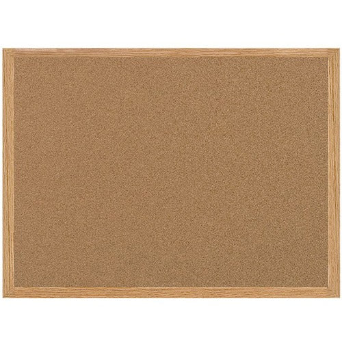 Bi-silque  Cork Board, w/ MDF Frame, 3'x4', Brown