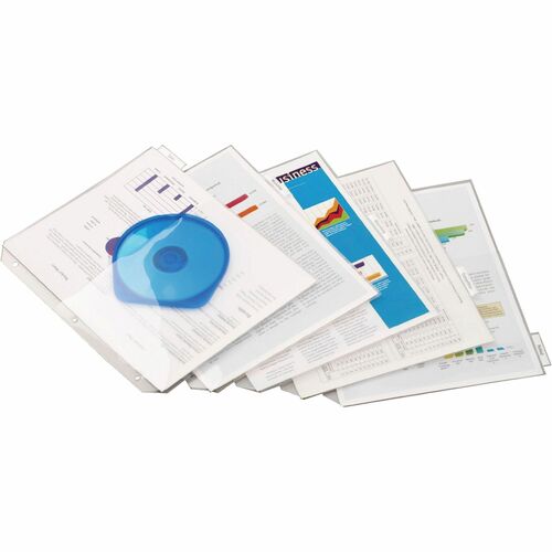 Cardinal  Pocket Binder, w/ Insert, Letter-size, 5/PK, Clear