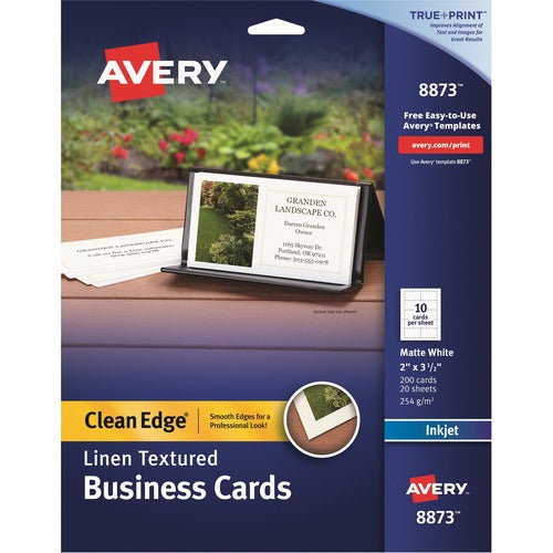Avery  Business Cards,Inkjet,2-SIde,3-1/2"x2",200/PK,5PK/CT,MatteWE