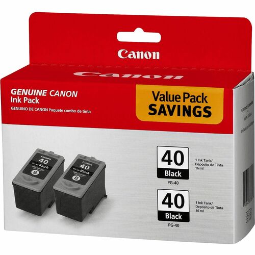 Canon  Ink Cartridge, 2/PK, Black