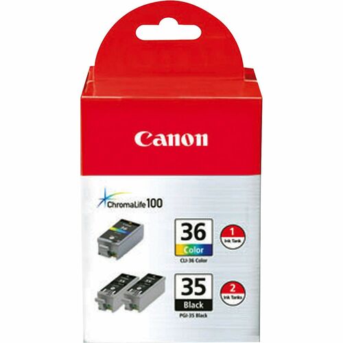 Canon  Ink Cartridge,f/PIXMA iP100,Value Pack,3/PK,2 BK/1 Tri-Color