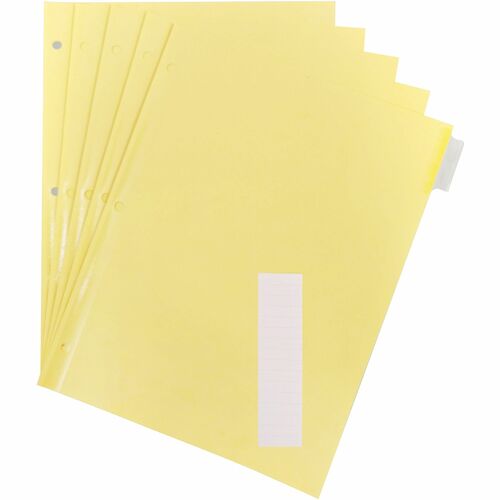 Business Source  Binder Indexes, 1/2" Tabs,11"x8-1/2",8 Tab/ST, CL Tabs/Buff