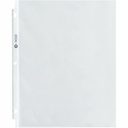 Business Source  Sheet Protectors,Top Load,3.2 mil,11"x8-1/2",100/BX,Clear