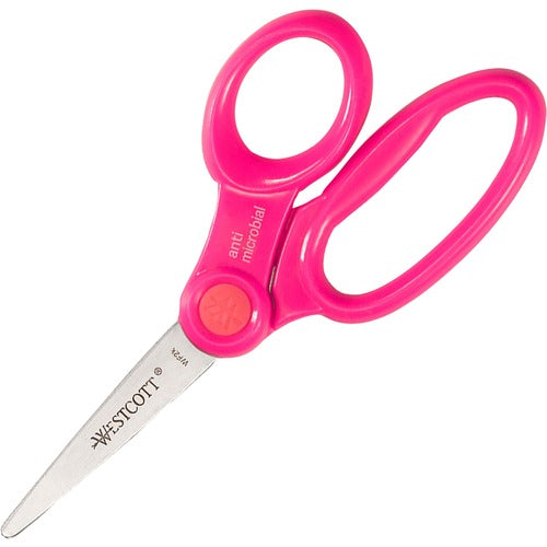 Acme United Corporation  Scissors, Antimicrobial, 5" Pointed, AST Plastic Handles