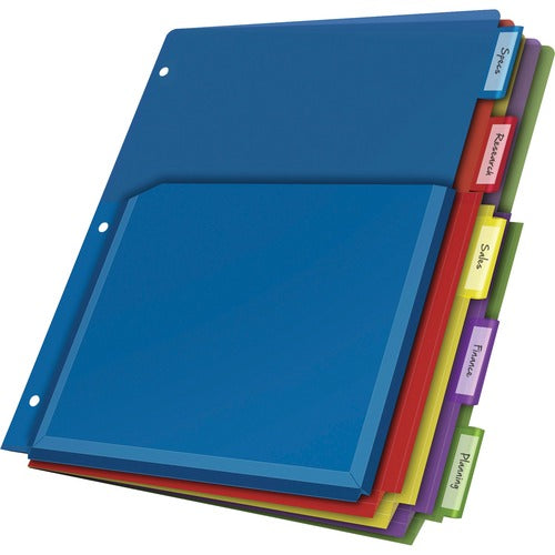 Cardinal  Dividers, Expanding Pocket, 11"x8-1/2", 5/ST, MI