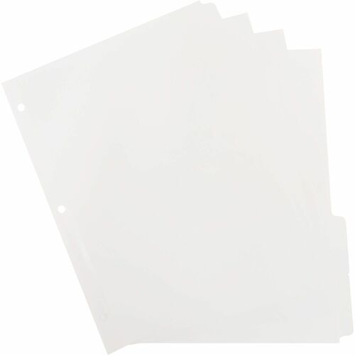 Business Source  Plain Tab Indexes,5-2" Wide Tab,11"x8-1/2",100 St/BX,WE