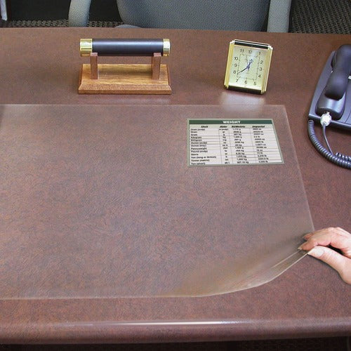 Artistic  Desk Protector, 19"x24", Clear
