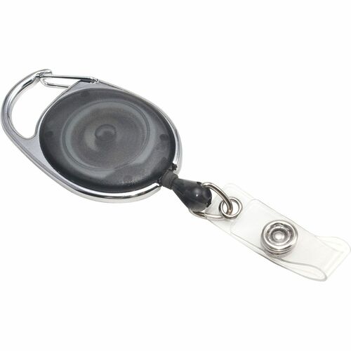 Advantus Corp.  Retractable ID Reels, Extends 30", 12/PK, Smoke