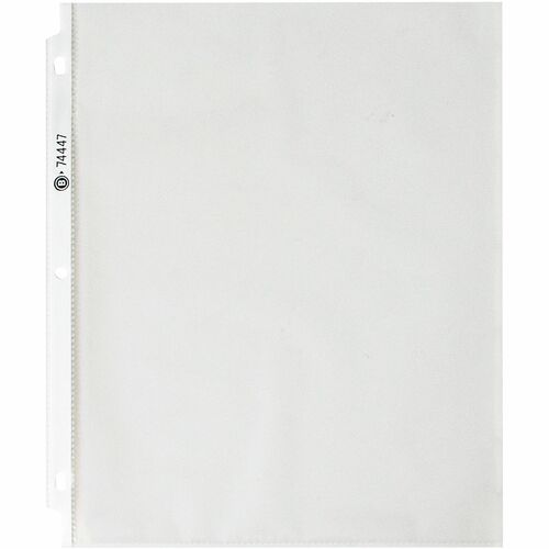 Business Source  Sheet Protectors,Top Load,2.0mil,11"x8-1/2",100/PK,Semi-CL