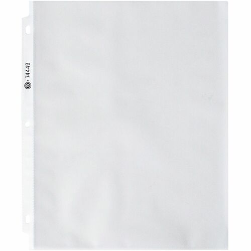 Business Source  Sheet Protectors,Top Load,3.3 mil,11"x8-1/2",100/BX,Nonglare