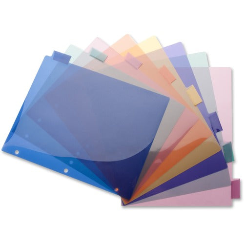 Business Source  Insert Index Dividers, 8-1/2"x11", 8/ST, Multi