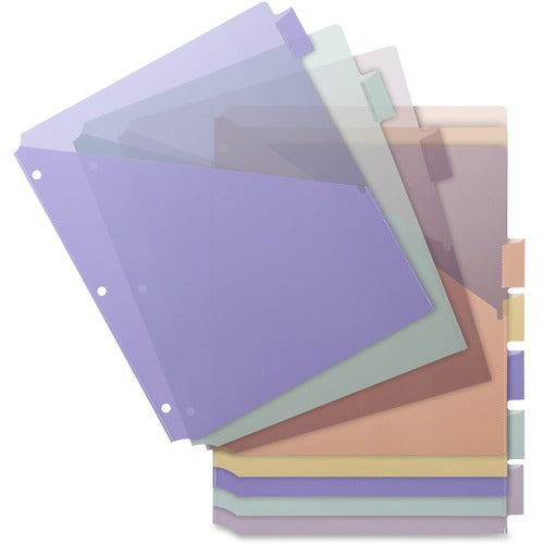 Business Source  Index Dividers, w/ Pocket, 8-1/2"x11", 8/ST, Multi