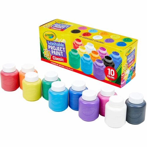 Crayola  Washable Kids Paint, 2oz., 10/ST, Assorted