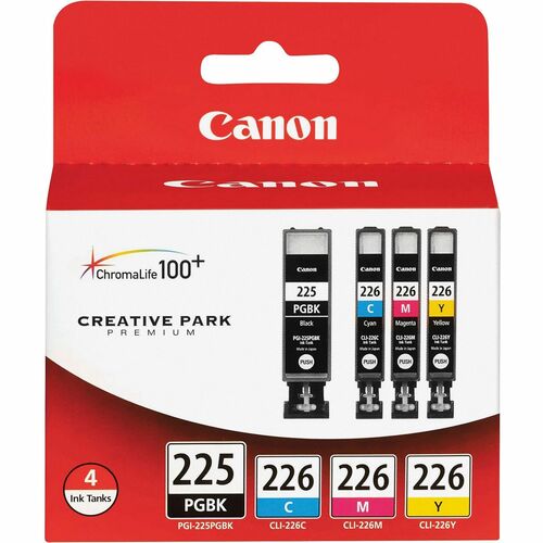 Canon  Ink Cartridge Pack, f/Pixma iP4820, 4/PK, BK/CYN/MA/YW