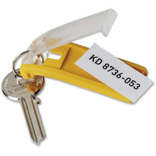 Durable Office Products  Key Tags, w/Blank Label Inserts, 24/PK, Assorted