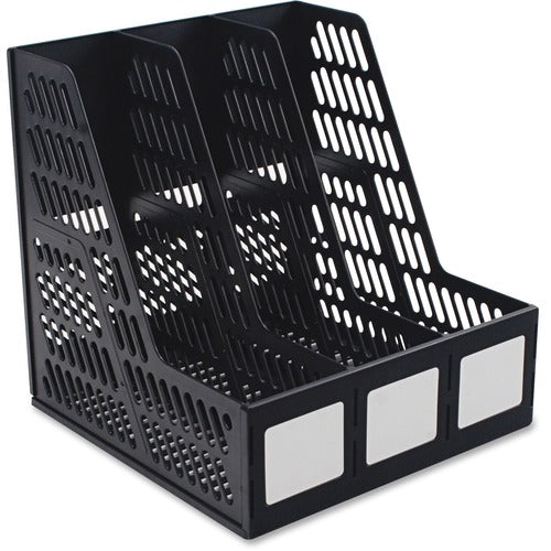 Advantus Corp.  Literature File, 3 Compartments, Black