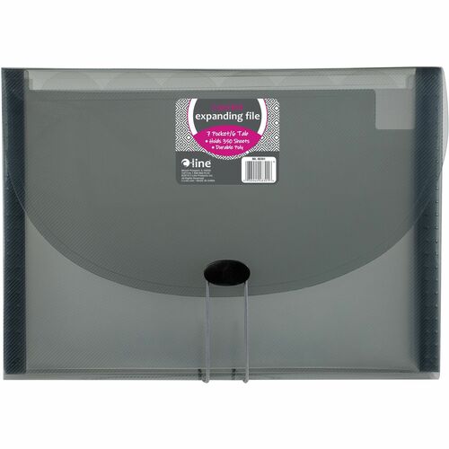 C-Line  Expanding File,7-Pocket,6-Tab,Letter,Smoke
