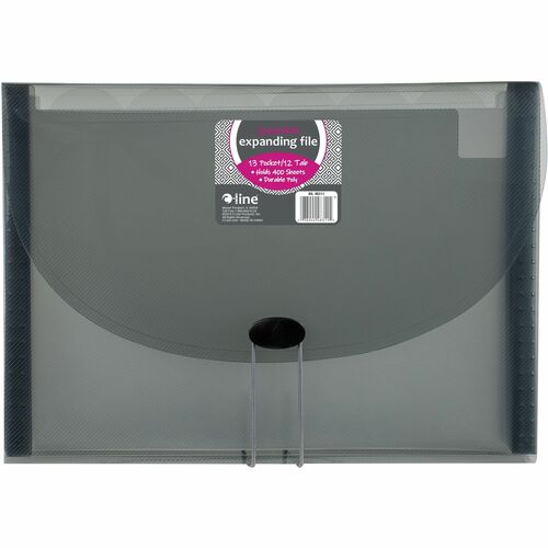 C-Line  Expanding File,13-Pocket,12-Tab,Letter,Smoke