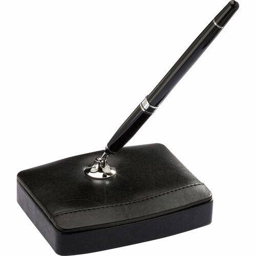 Dacasso  Pen Stand,Single,4-3/4"x3-3/4"x1-1/10",BK