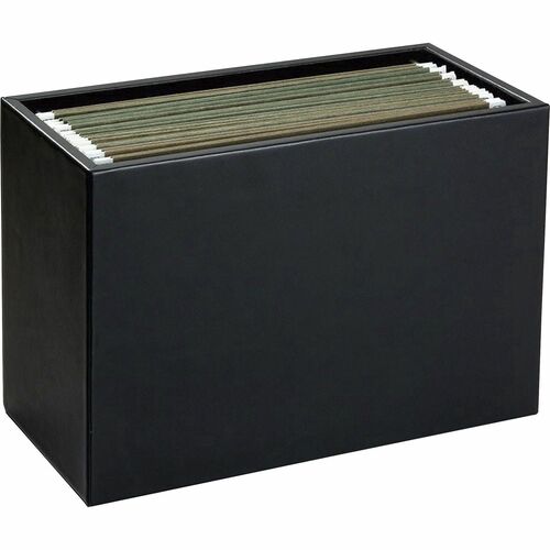 Dacasso  Hanging File Folder Box,Letter,14"x6-3/4"x10",BK