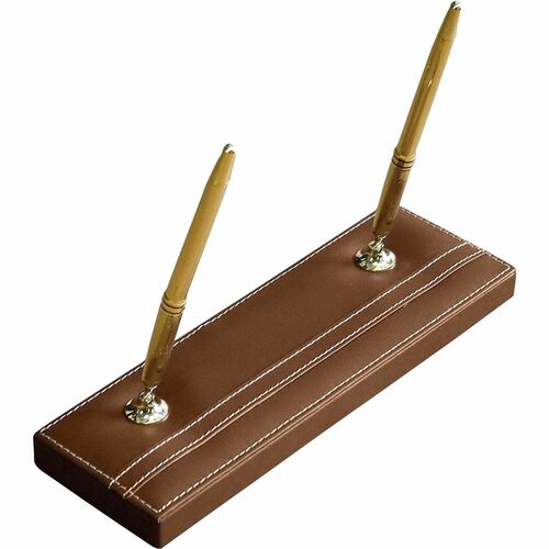 Dacasso  Pen Stand,Double,11"x3-1/2"x8-1/2",BN