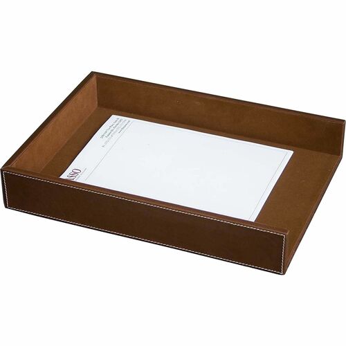 Dacasso  Letter Tray,Legal,Rustic,15-1/10"x10-3/5"x2",BN