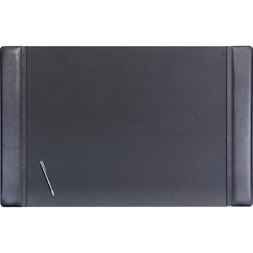 Dacasso  Desk Pad, w/ Side-Rail, 24"Wx38"Lx3/5"H, Black