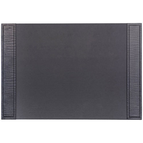 Dacasso  Desk Pad, w/ Side-Rail, 17-1/4"Wx25-1/2"Lx1/2"H, Black