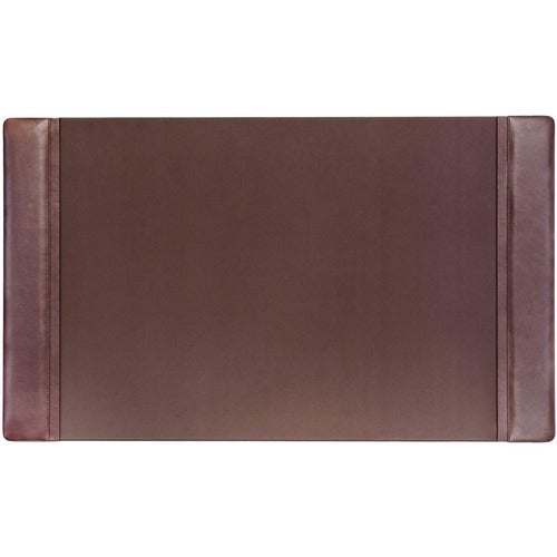Dacasso  Desk Pad, w/ Side-Rail, 20"Wx34"Lx1/2"H, Chocolate Brown