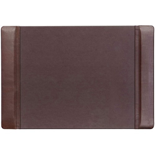 Dacasso  Desk Pad, w/ Side-Rail, 17-1/4"x25-1/2"x1/2",Chocolate Brown