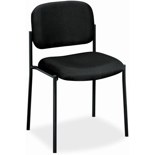 HON  Armless Guest Chair, 21-1/4"x21"x32-3/4", Black