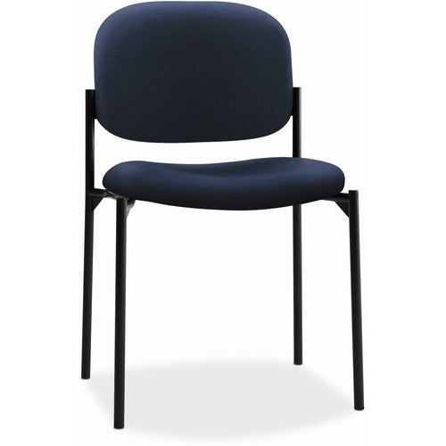 HON  Armless Guest Chair, 21-1/4"x21"x32-3/4", Navy
