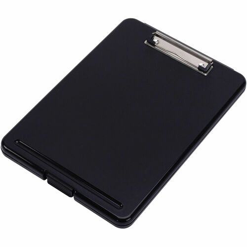 Business Source  Storage Clipboard, Plastic, 9"x13", Letter, Black