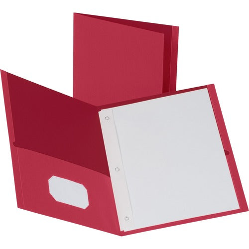 Business Source  2-Pocket Folders, 100 Sh Cap, Ltr, 9-1/2"x11", 25/BX, RD
