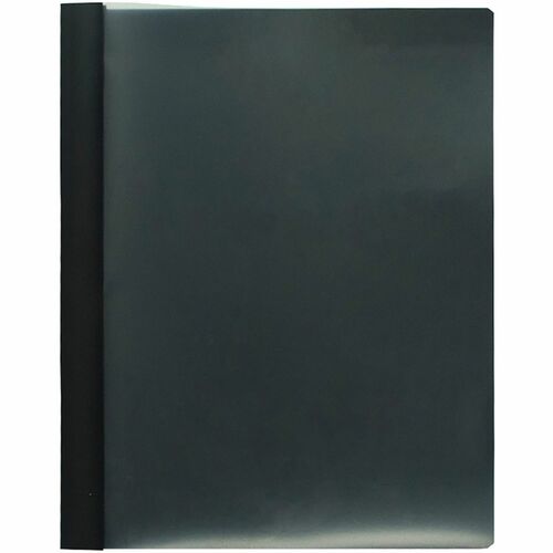 Business Source  Report Covers, Clear Front, 1/2" Cap, 8-1/2"x11", 25/BX, BK