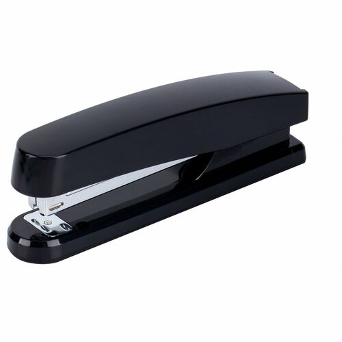 Business Source  Stapler, Full Strip, Plastic Body, 20 Sht /210 Cap., Black