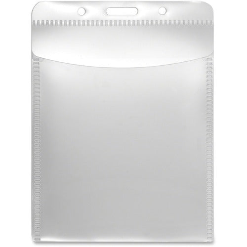 Advantus Corp.  Badge Holder, PVC-Free, Vertical, 3"x4", 50/PK, Clear