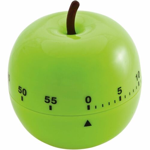 Baumgartens  Shaped Timer, 4-1/2" Diameter, Green Apple
