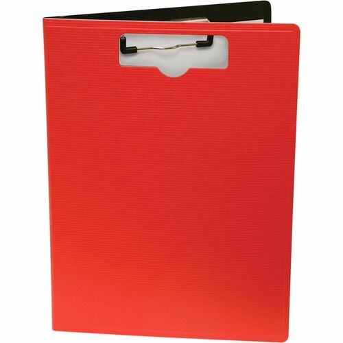 Baumgartens  Portfolio Clipboard, 1/2" Cap, Vertical, Ltr, Red