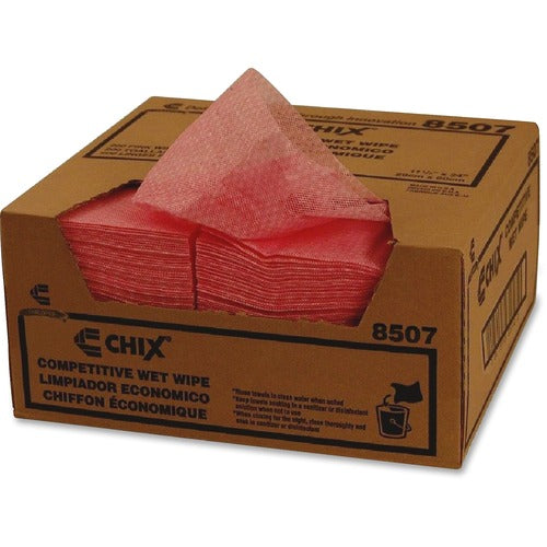 Chicopee Branded Products  Wet Wipes, 13-1/2"x24", 200/CT, Pink